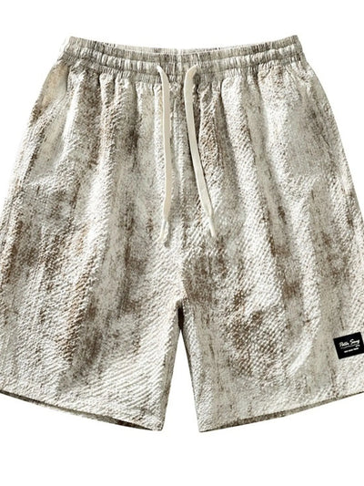 Men's Plus Size Drawstring Shorts with Pockets