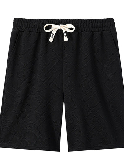 Men's Plus Size Drawstring Shorts with Pockets