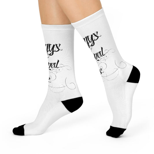 DDT Logo, Cushioned Crew Socks