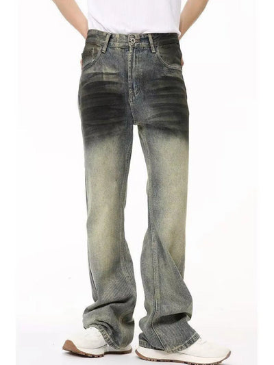 Men's Full Size Fade Loose Fit Jeans Plus Size